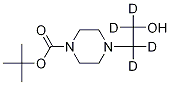 1-BOC-4-(2-Hydroxyethyl-d4)piperazine 结构式
