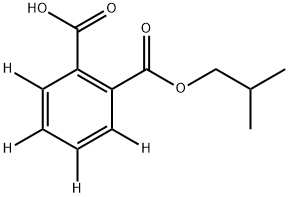 单异丁基邻苯二甲酸酯-D4,1219802-26-2,结构式