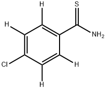 4-ChlorothiobenzaMide--d4 Struktur