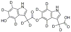 5-Hydroxyindole-4,6,7-d3-3-acetic--d2 Acid  5-Hydroxyindole-4,6,7-d3-3-acetic-2,2-d2 Acid Structure