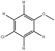 4‐クロロアニソール‐2,3,5,6‐D4 化学構造式