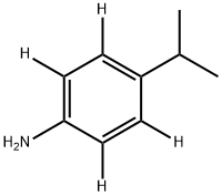 4‐ISO‐プロピルアニリン‐2,3,5,6‐D4 化学構造式