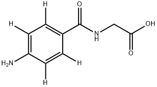 4-AMinohippuric-d4 Acid Struktur