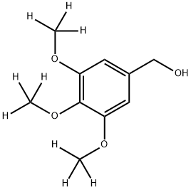 3,4,5‐トリメトキシ‐D9‐ベンジルアルコール 化学構造式