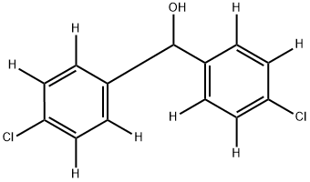 Bis(4-chlorophenyl--d4)Methyl Alcohol Struktur