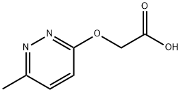 2-(6-methylpyridazin-3-yloxy)acetic acid Struktur