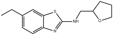 6-Ethyl-N-((tetrahydrofuran-2-yl)methyl)benzo[d]thiazol-2-amine Struktur