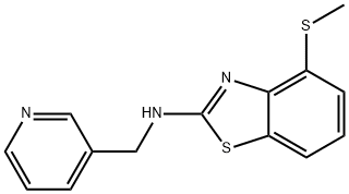 4-(Methylthio)-N-(pyridin-3-ylmethyl)benzo[d]thiazol-2-amine Struktur