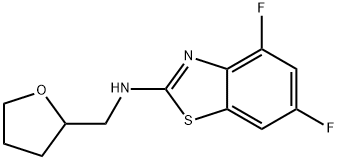 4,6-Difluoro-N-((tetrahydrofuran-2-yl)methyl)benzo[d]thiazol-2-amine Struktur