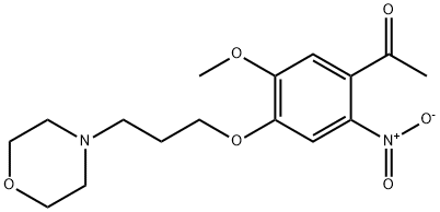 1-[4-(3-(吗啉-4-基)丙氧基-5-甲氧基-2-硝基苯基]乙酮,1219937-96-8,结构式