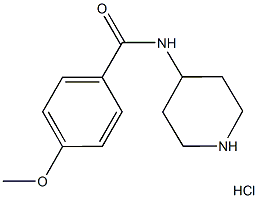 4-Methoxy-N-(piperidine-4-yl)benzamido hydrochloride Struktur