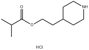 2-(4-Piperidinyl)ethyl 2-methylpropanoatehydrochloride 结构式