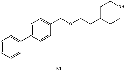 4-[2-([1,1'-Biphenyl]-4-ylmethoxy)ethyl]-piperidine hydrochloride,1219949-12-8,结构式