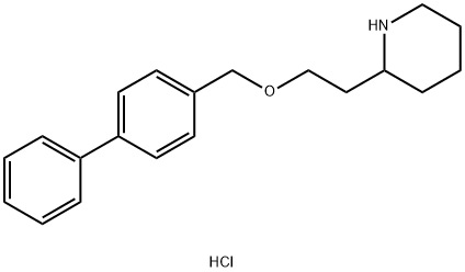 2-[2-([1,1'-Biphenyl]-4-ylmethoxy)ethyl]-piperidine hydrochloride Structure