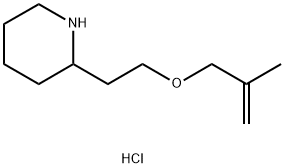 2-{2-[(2-Methyl-2-propenyl)oxy]ethyl}piperidinehydrochloride Structure