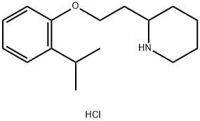 2-[2-(2-Isopropylphenoxy)ethyl]piperidinehydrochloride 化学構造式