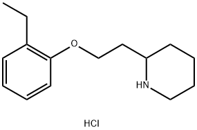 2-[2-(2-Ethylphenoxy)ethyl]piperidinehydrochloride Structure