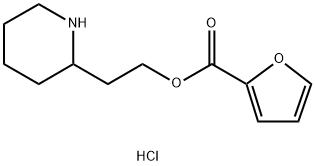 2-(2-Piperidinyl)ethyl 2-furoate hydrochloride Structure