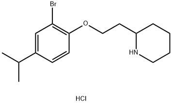 2-[2-(2-Bromo-4-isopropylphenoxy)ethyl]piperidinehydrochloride|