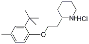 2-{2-[2-(tert-Butyl)-4-methylphenoxy]-ethyl}piperidine hydrochloride Struktur