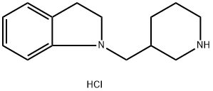 1-(3-Piperidinylmethyl)indoline dihydrochloride,1219957-12-6,结构式