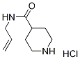 N-Allyl-4-piperidinecarboxamide hydrochloride Struktur