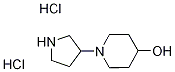 1-(3-Pyrrolidinyl)-4-piperidinol dihydrochloride Struktur