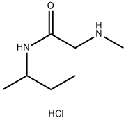 N-(sec-Butyl)-2-(methylamino)acetamidehydrochloride Structure