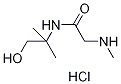 N-(2-Hydroxy-1,1-dimethylethyl)-2-(methylamino)-acetamide hydrochloride Struktur