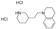 1-[2-(3-Piperidinyl)ethyl]-1,2,3,4-tetrahydroquinoline dihydrochloride 结构式