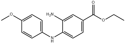 Ethyl 3-amino-4-(4-methoxyanilino)benzoate Structure
