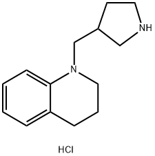 1-(3-Pyrrolidinylmethyl)-1,2,3,4-tetrahydroquinoline dihydrochloride,1219960-36-7,结构式