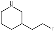 3-(2-Fluoroethyl)piperidine,1219960-39-0,结构式