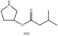 3-Pyrrolidinyl 3-methylbutanoate hydrochloride Structure