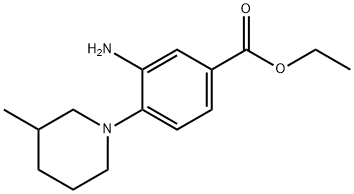 Ethyl 3-amino-4-(3-methyl-1-piperidinyl)benzoate Struktur
