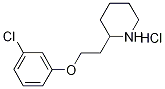 2-[2-(3-Chlorophenoxy)ethyl]piperidinehydrochloride Struktur
