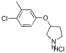 3-(4-Chloro-3-methylphenoxy)pyrrolidinehydrochloride Structure