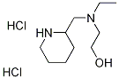 2-[Ethyl(2-piperidinylmethyl)amino]-1-ethanoldihydrochloride 结构式