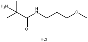2-Amino-N-(3-methoxypropyl)-2-methylpropanamidehydrochloride,1219963-96-8,结构式