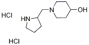1-(2-Pyrrolidinylmethyl)-4-piperidinoldihydrochloride Structure