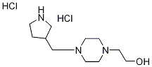 2-[4-(3-Pyrrolidinylmethyl)-1-piperazinyl]-1-ethanol dihydrochloride Struktur