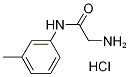 2-Amino-N-(3-methylphenyl)acetamide hydrochloride 结构式