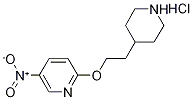 5-Nitro-2-[2-(4-piperidinyl)ethoxy]pyridinehydrochloride,1219967-30-2,结构式