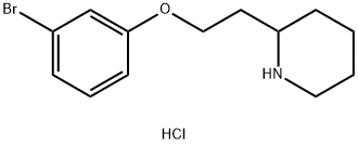2-[2-(3-Bromophenoxy)ethyl]piperidinehydrochloride Struktur