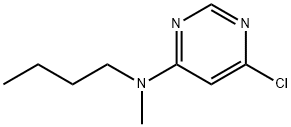 N-Butyl-6-chloro-N-methyl-4-pyrimidinamine 化学構造式