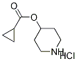 4-Piperidinyl cyclopropanecarboxylatehydrochloride,1219968-03-2,结构式
