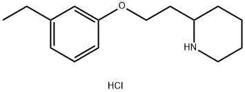 2-[2-(3-Ethylphenoxy)ethyl]piperidinehydrochloride Struktur