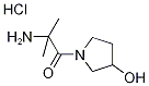 2-Amino-1-(3-hydroxy-1-pyrrolidinyl)-2-methyl-1-propanone hydrochloride 结构式