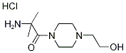 2-Amino-1-[4-(2-hydroxyethyl)-1-piperazinyl]-2-methyl-1-propanone hydrochloride Structure