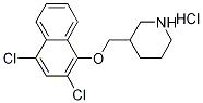 2,4-Dichloro-1-naphthyl 3-piperidinylmethyl etherhydrochloride Structure